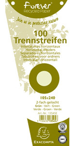 EXACOMPTA Fiches intercalaires trapézoïdales, carton,assorti
