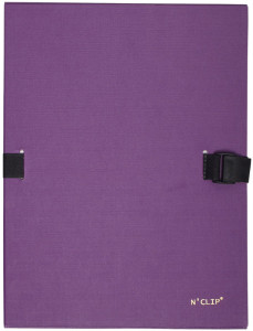 EXACOMPTA Chemise à dos extensible N'CLIP, A4, mastic