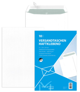 MAILmedia pochettes d'expedition offset blanche, C5, sans