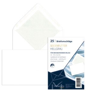 MAILmedia enveloppe Offset blanche avec doublure en soie,