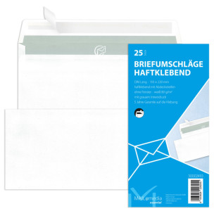 MAILmedia enveloppe Offset, blanc, long format, sans fenêtre