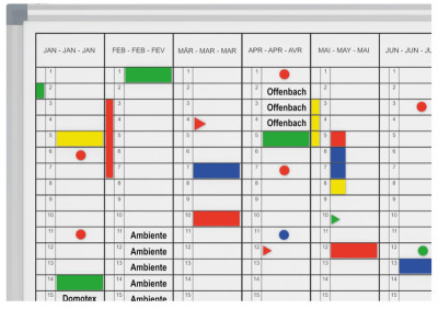 MAUL Tableau de planning annuel, (L)900 x (P)600 mm