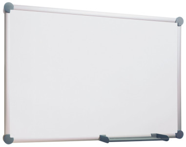 MAUL Tableau blanc 2000 ,émaillé, (L)1500 x (l)1000 mm, gris