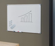 MAUL Tableau mural blanc 2000, (L)900 x (H)600 mm, gris MAUL Tableau mural blanc 2000, (L)900 x (H)600 mm, gris