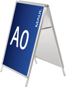 MAUL tréteau d'affichage, format A0, aluminium, 2