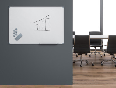 MAUL tableau blanc Standard, (L)1.200 x (H)900mm, gris