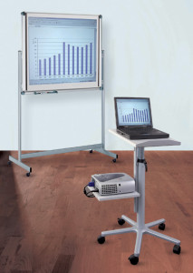 MAUL Table pour vidéoprojecteur professionnel,(H)750-1.200mm