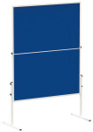 MAUL HEBEL Tableau de modération solid pliable, feutre bleu