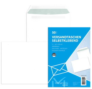 MAILmedia Pochette d'expedition blanche, C4, sans fenêtre,