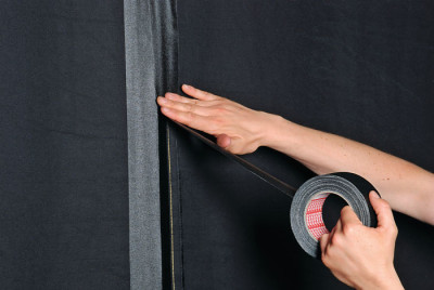bande de tissu tesa 4541, 50 mm x 50 m, noir