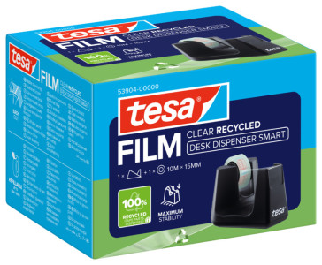 tesa Dévidoir de table Smart ecoLogo, équipé, noir
