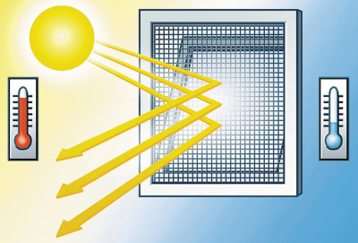 tesa Moustiquaire avec protection solaire pour fenêtres