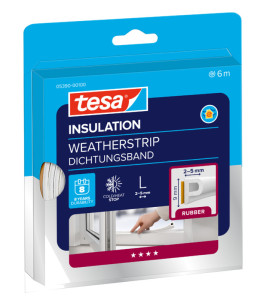 tesa Moll CLASSIC P-Pprofil Calfeutrage caoutchouc, blanc