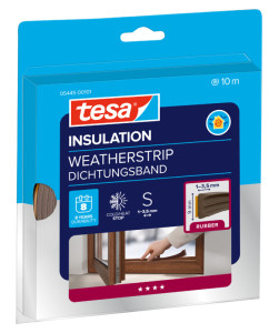 tesa Moll CLASSIC calfeutrage caoutchouc Profil E, marron