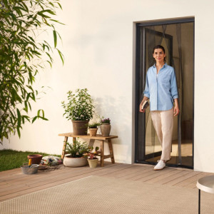 tesa Porte à lamelle STANDARD, 0,95 m x 2,20 m, blanc