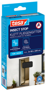 Tesa moustiquaire STANDARD pour portes, blanc, 2 pièces de