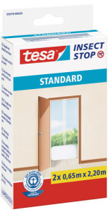 tesa moustiquaire STANDARD pour portes, anthracite, 2 pièces