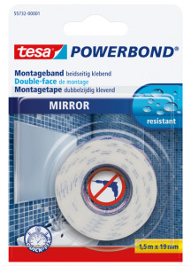 tesa Powerbond Double-face de montage pour miroir, 19mm x