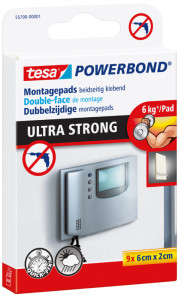 tesa Powerblond Double-face de montage, 20 mm x 60 mm