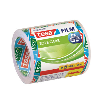 tesa Ruban adhésif Eco & Clear pack économique, transparent,