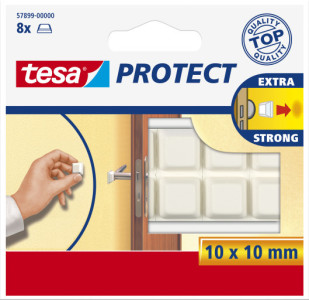 tesa Protect pare-chocs de protection carré, 10 x 10mm,