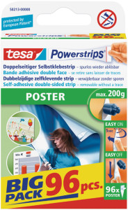tesa Powerstrips POSTER, maintien maximal 0,2 kg