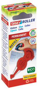 tesa Recharge ecoLogo pour roller colle PERMANENT GLUE,