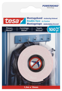 tesa Powerbond Double-face de fixation pour carrelage/métal,