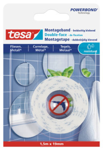 tesa Powerbond Double-face de fixation pour carrelage/métal,