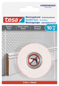 tesa Powerbond Double-face de fixation pour papier peint/