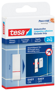 tesa Powerstrips Languette adhésive pour carrelage et métal