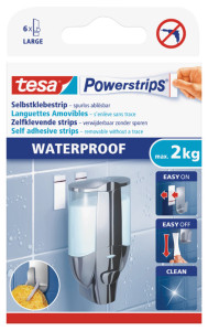 tesa Powerstrips Pastilles adhésives LARGE WATERPROOF,