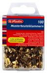 herlitz Attaches parisiennes, contenu: 100 pièces, métal