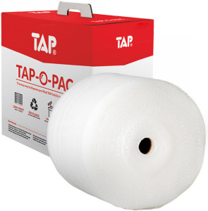 TAP Film mousse TAP-O-PAC, en carton distributeur