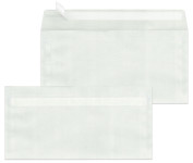 MAILmedia enveloppe DL, blanc transparent, sans fenêtre