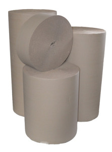 HAPPEL Rouleaux de carton ondulé, (l)400mm x (L) 70m, 80g/m2