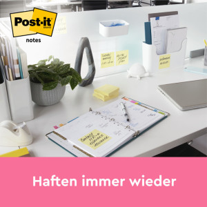 3M Post-it Notes Bloc XL, 100 x 100 mm, jaune, ligné