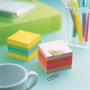 Post-it bloc-notes adhésifs en cube mini, 51 x 51 mm,