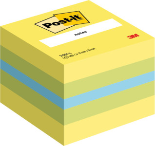Post-it bloc-notes adhésifs en cube mini, 51 x 51 mm,
