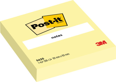 3M Post-it Notes bloc XL, 100 x 100 mm, jaune,