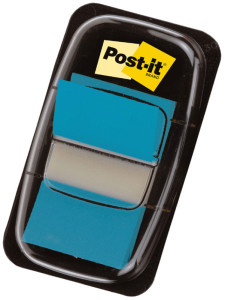 3M Post-it Index turquoise, étroit, 50 Index