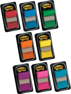 3M Post-it Index turquoise, étroit, 50 Index