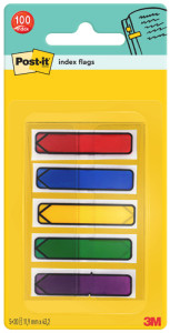 Post-it marque-pages Index flèche, 11,9 x 43,2 mm,