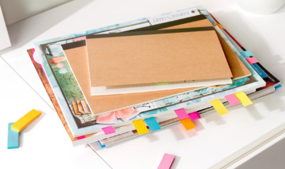 Post-it marque-pages en papier, 12,7x44,4 mm, couleurs