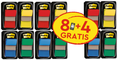 Post-it Marque-page Index, 25,4 x 43,2 mm, pack économique