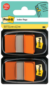 Post-it marque-pages Index, 25,4 x 43,2 mm, rouge, pack éco