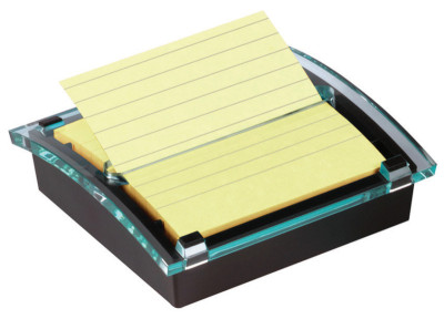 Post-it distributeur Z-Notes, noir/transparent, 1 bloc inclu