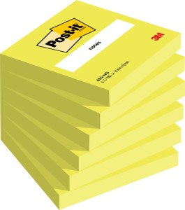 Post-it bloc-notes adhésives, 127 x  76 mm, jaune néon