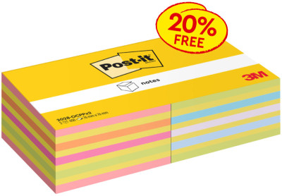 Post-it bloc-notes adhésifs en cube, 76 x 76 mm, pack