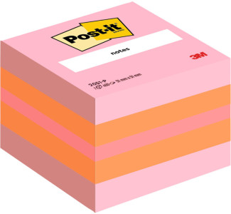 Post-it bloc-notes adhésifs en cube mini, 51 x 51 mm,